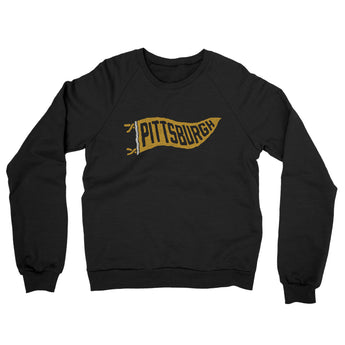 Pittsburgh Pennant Midweight French Terry Crewneck Sweatshirt-Allegiant Goods Co. Vintage Sports Apparel