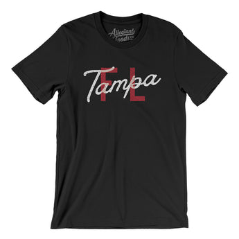 Tampa Fl Overprinted Men/Unisex T-Shirt-Allegiant Goods Co. Vintage Sports Apparel