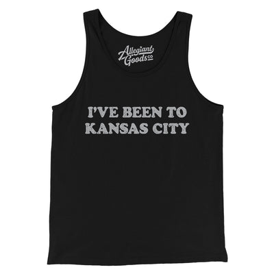 I've Been To Kansas City Men/Unisex Tank Top-Black-Allegiant Goods Co. Vintage Sports Apparel