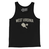 West Virginia Pickleball Men/Unisex Tank Top-Black-Allegiant Goods Co. Vintage Sports Apparel