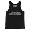 I've Been To Minneapolis Men/Unisex Tank Top-Black-Allegiant Goods Co. Vintage Sports Apparel