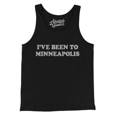 I've Been To Minneapolis Men/Unisex Tank Top-Black-Allegiant Goods Co. Vintage Sports Apparel