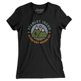 Stanley Idaho Retro Badge Women's T-Shirt-Black-Allegiant Goods Co. Vintage Sports Apparel
