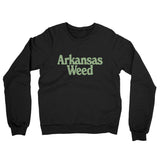 Arkansas Weed Midweight French Terry Crewneck Sweatshirt-Allegiant Goods Co. Vintage Sports Apparel