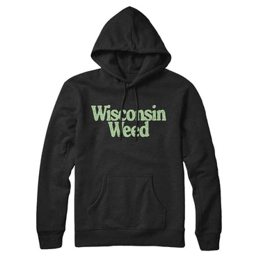 Wisconsin Weed Hoodie-Allegiant Goods Co. Vintage Sports Apparel