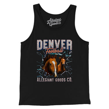 Denver Football Throwback Mascot Men/Unisex Tank Top-Allegiant Goods Co. Vintage Sports Apparel