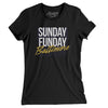 Sunday Funday Baltimore Women's T-Shirt-Black-Allegiant Goods Co. Vintage Sports Apparel
