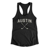 Austin Golf Women's Racerback Tank-Black-Allegiant Goods Co. Vintage Sports Apparel