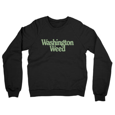 Washington Weed Midweight French Terry Crewneck Sweatshirt-Allegiant Goods Co. Vintage Sports Apparel