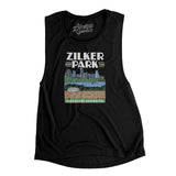 Zilker Park Women's Flowey Scoopneck Muscle Tank-Allegiant Goods Co. Vintage Sports Apparel