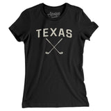 Texas Golf Women's T-Shirt-Black-Allegiant Goods Co. Vintage Sports Apparel