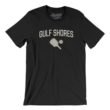 Gulf Shores Pickleball Men/Unisex T-Shirt-Black-Allegiant Goods Co. Vintage Sports Apparel