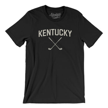 Kentucky Golf Men/Unisex T-Shirt-Black-Allegiant Goods Co. Vintage Sports Apparel