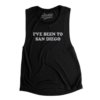 I've Been To San Diego Women's Flowey Scoopneck Muscle Tank-Allegiant Goods Co. Vintage Sports Apparel