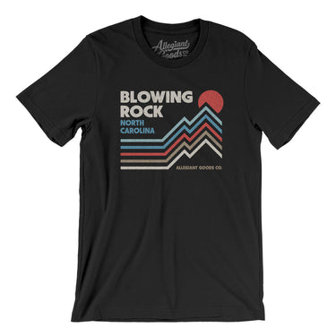 Blowing Rock North Carolina Men/Unisex T-Shirt-Black-Allegiant Goods Co. Vintage Sports Apparel