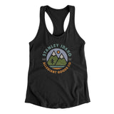 Stanley Idaho Retro Badge Women's Racerback Tank-Allegiant Goods Co. Vintage Sports Apparel