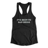 I've Been To San Diego Women's Racerback Tank-Allegiant Goods Co. Vintage Sports Apparel