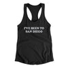 I've Been To San Diego Women's Racerback Tank-Black-Allegiant Goods Co. Vintage Sports Apparel