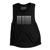 San Antonio Repeat Women's Flowey Scoopneck Muscle Tank-Allegiant Goods Co. Vintage Sports Apparel