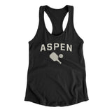 Aspen Pickleball Women's Racerback Tank-Black-Allegiant Goods Co. Vintage Sports Apparel