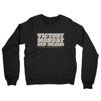 Victory Monday New Orleans Midweight French Terry Crewneck Sweatshirt-Allegiant Goods Co. Vintage Sports Apparel