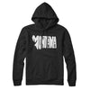 Montana State Shape Text Hoodie-Black-Allegiant Goods Co. Vintage Sports Apparel