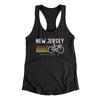New Jersey Cycling Women's Racerback Tank-Black-Allegiant Goods Co. Vintage Sports Apparel
