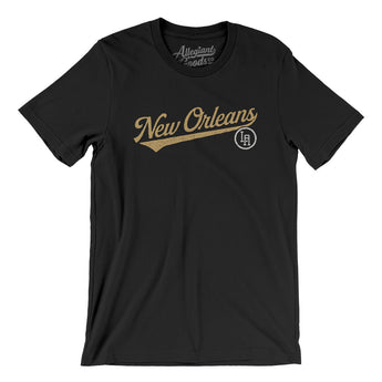 New Orleans Vintage Script Men/Unisex T-Shirt-Allegiant Goods Co. Vintage Sports Apparel