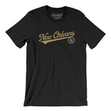 New Orleans Vintage Script Men/Unisex T-Shirt-Black-Allegiant Goods Co. Vintage Sports Apparel