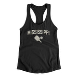 Mississippi Pickleball Women's Racerback Tank-Black-Allegiant Goods Co. Vintage Sports Apparel