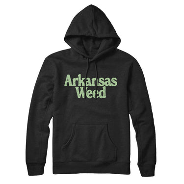 Arkansas Weed Hoodie-Allegiant Goods Co. Vintage Sports Apparel