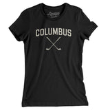 Columbus Golf Women's T-Shirt-Black-Allegiant Goods Co. Vintage Sports Apparel