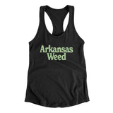Arkansas Weed Women's Racerback Tank-Allegiant Goods Co. Vintage Sports Apparel