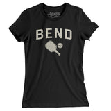 Bend Pickleball Women's T-Shirt-Black-Allegiant Goods Co. Vintage Sports Apparel