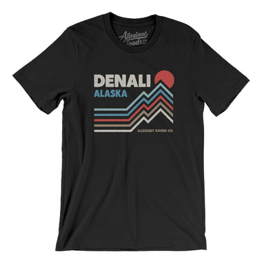 Denali Alaska Men/Unisex T-Shirt-Black-Allegiant Goods Co. Vintage Sports Apparel