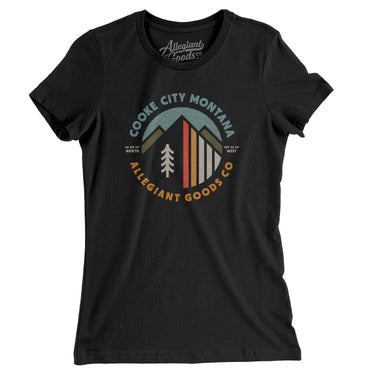Cooke City Montana Retro Badge Women's T-Shirt-Allegiant Goods Co. Vintage Sports Apparel