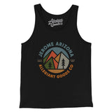 Jerome Arizona Retro Badge Men/Unisex Tank Top-Black-Allegiant Goods Co. Vintage Sports Apparel