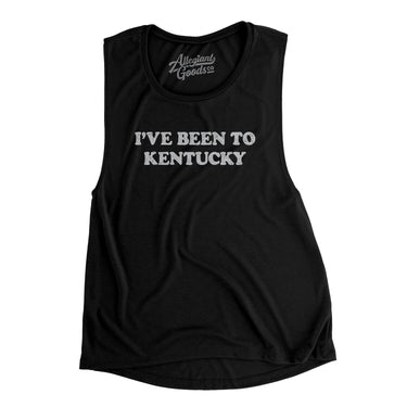 I've Been To Kentucky Women's Flowey Scoopneck Muscle Tank-Black-Allegiant Goods Co. Vintage Sports Apparel
