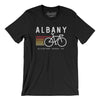 Albany Cycling Men/Unisex T-Shirt-Black-Allegiant Goods Co. Vintage Sports Apparel
