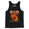 Miami Basketball Throwback Mascot Men/Unisex Tank Top-Black-Allegiant Goods Co. Vintage Sports Apparel