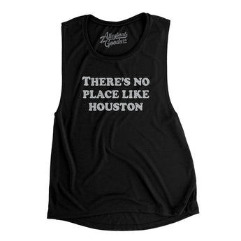 There's No Place Like Houston Women's Flowey Scoopneck Muscle Tank-Allegiant Goods Co. Vintage Sports Apparel