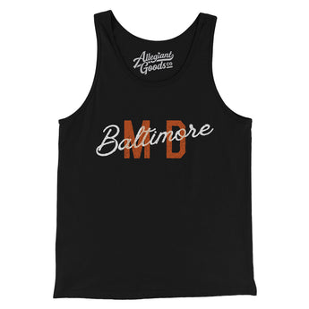 Baltimore Md Overprinted Men/Unisex Tank Top-Allegiant Goods Co. Vintage Sports Apparel