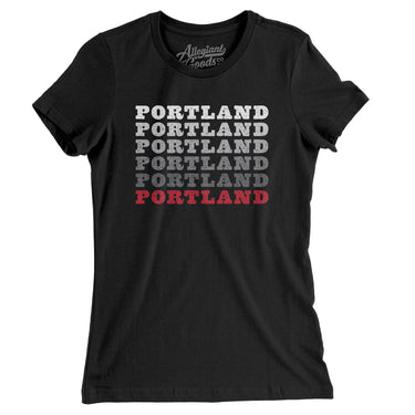 Portland Repeat Women's T-Shirt-Allegiant Goods Co. Vintage Sports Apparel