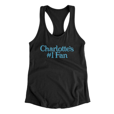 Charlotte's Number 1 Fan Women's Racerback Tank-Allegiant Goods Co. Vintage Sports Apparel
