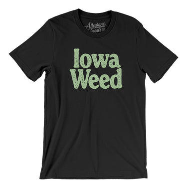 Iowa Weed Men/Unisex T-Shirt-Black-Allegiant Goods Co. Vintage Sports Apparel
