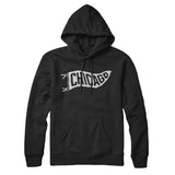 Chicago Pennant Hoodie-Allegiant Goods Co. Vintage Sports Apparel