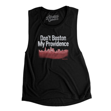Don't Boston My Providence Women's Flowey Scoopneck Muscle Tank-Allegiant Goods Co. Vintage Sports Apparel