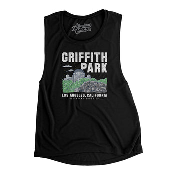 Griffith Park Women's Flowey Scoopneck Muscle Tank-Allegiant Goods Co. Vintage Sports Apparel
