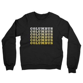 Columbus Repeat Midweight French Terry Crewneck Sweatshirt-Black-Allegiant Goods Co. Vintage Sports Apparel
