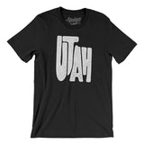 Utah State Shape Text Men/Unisex T-Shirt-Allegiant Goods Co. Vintage Sports Apparel